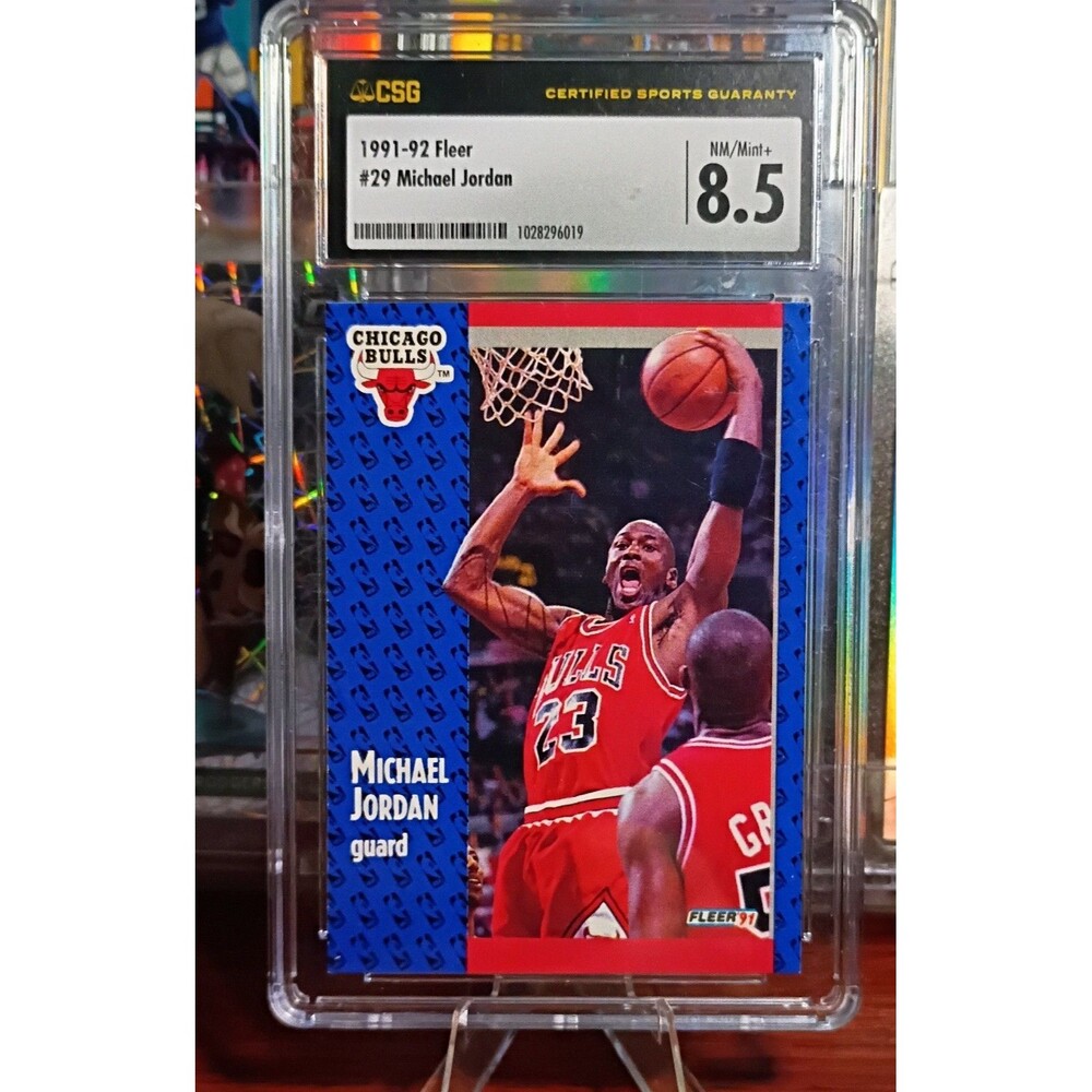 1991-92 Fleer - Michael Jordan CSG 8.5 NM/ Mint+ Invest GOAT